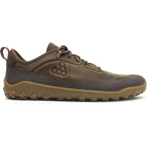 Vivobarefoot Tracker Leather Low Mens Barefoot Hiking | Waterproof, Lightweight & Puncture Resistant | All Weather & Terrains | Wide Fit Grounding Shoes | Bracken