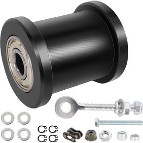‌RUTU Chain Tensioner and Chain Adjuster with 1-3/4" Roller Compatible with Baja DB30 Doodlebug Blitz, Motovox MBX10 MBX11, Predator 79cc-100cc 2.5 3.0 HP Mini Bike Powersports Parts