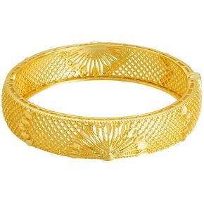 18K gold women's hollowed out mesh peacock screen bracelet, high-end accessories for women, daily accessories, gifts for women