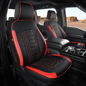 أغطية مقعد F150 مجموعة كاملة-حماة مقعد الشاحنات الصغيرة لفورد 2015-2025 F150 Supercrew و 2017-2025 F250/F350/F450 Super Duty Crew Cab ، مقاومة للماء ،
