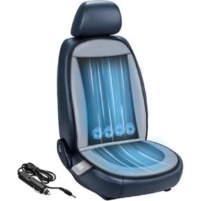Comfier Cooling Car Car Coverts المقاعد الأمامية ، وسائد مقعد السيارة السوداء 12V ، وأغطية المقعد الأمامي للسيارات SUV Universal
