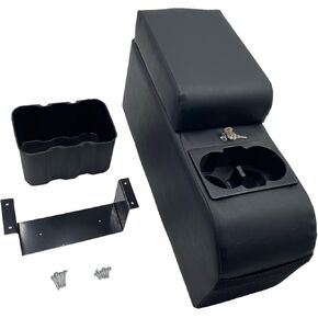 Truck Center Console Truck Seat/Bench Organizer for Jeep CJ/Wrangler YJ | Fits 1976-1983 Jeep CJ5 / 1976-1986 Jeep CJ7（Black）