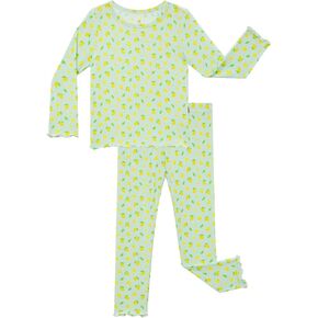 Bamboo Viscose Girls' Sleepwear Toddler Long Sleeve 2 Pieces Girls' Pajama Sets