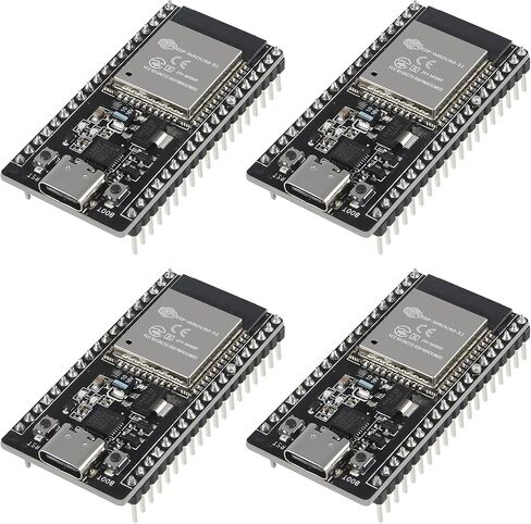 10 قطع من النوع C ESP32 ESP-32S لوحة تطوير 2.4 جيجا هرتز ثنائي الوضع واي فاي بلوتوث معالج متحكم ثنائي النواة مدمج مع هوائي ESP32s RF AMP Filter AP STA لـ Arduino IDE in Saudi Arabia