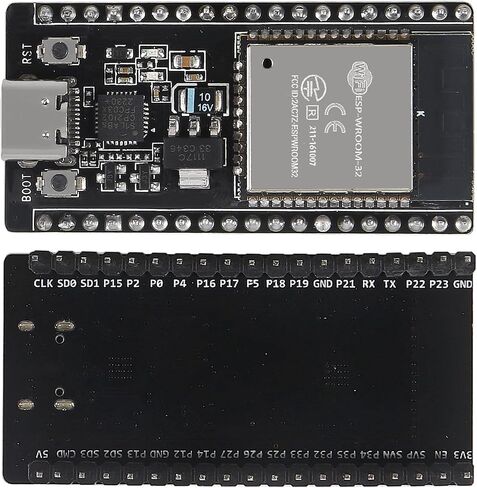 10 قطع من النوع C ESP32 ESP-32S لوحة تطوير 2.4 جيجا هرتز ثنائي الوضع واي فاي بلوتوث معالج متحكم ثنائي النواة مدمج مع هوائي ESP32s RF AMP Filter AP STA لـ Arduino IDE in Saudi Arabia