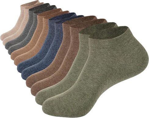 Losa Kute 6 Pairs Mens Ankle Socks Cotton Low Cut Socks for men 9-11 10-13 in Saudi Arabia