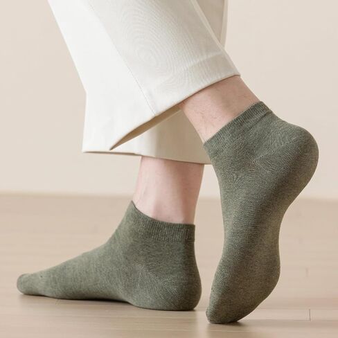 Losa Kute 6 Pairs Mens Ankle Socks Cotton Low Cut Socks for men 9-11 10-13 in Saudi Arabia