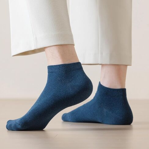 Losa Kute 6 Pairs Mens Ankle Socks Cotton Low Cut Socks for men 9-11 10-13 in Saudi Arabia