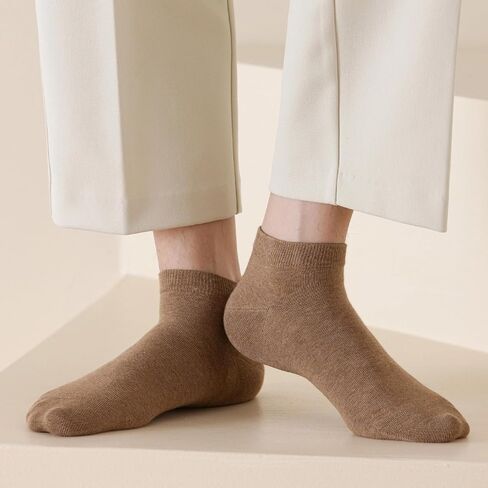 Losa Kute 6 Pairs Mens Ankle Socks Cotton Low Cut Socks for men 9-11 10-13 in Saudi Arabia