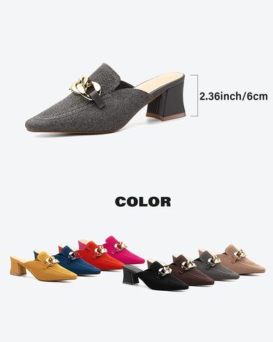 البغال الكعب المكتنزة في إصبع القدم المتمثل في إصبع القدم ، وملاءمة موس ، وصنادل مريحة على الأعمال التجارية والارتداء اليومي in Kuwait