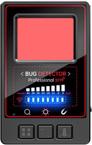 كاشف الكاميرا الخفية MCJ HX13، جهاز كشف الكاميرا المحمول المضاد للتجسس ونظام تحديد المواقع للسفر والفنادق والسيارات in Kuwait