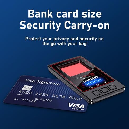 كاشف الكاميرا الخفية MCJ HX13، جهاز كشف الكاميرا المحمول المضاد للتجسس ونظام تحديد المواقع للسفر والفنادق والسيارات in Kuwait