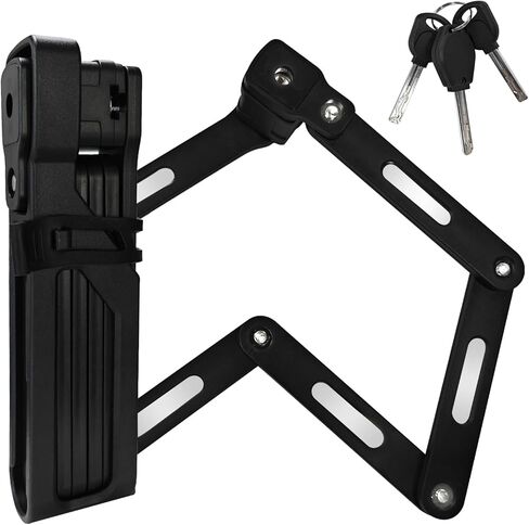 35 Inch Folding Bike Lock with Mount Bracket Kit, 4-Digit Combination for Bicycles, Electric Scooters, Heavy Duty Anti-Theft, Anti-Cut, Anti-Pry Bicycle Lock in Kuwait