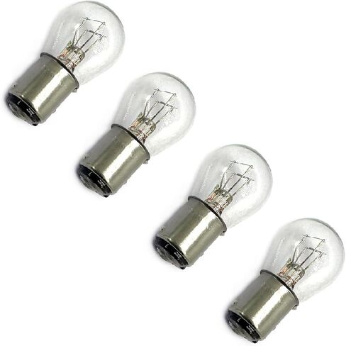 4Pcs Light bulb car brake stop signal turn tail light S8 batch 1157 12v (Clear) in Kuwait