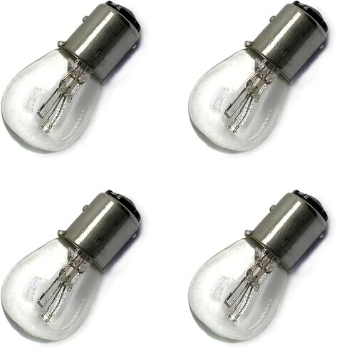 4Pcs Light bulb car brake stop signal turn tail light S8 batch 1157 12v (Clear) in Kuwait