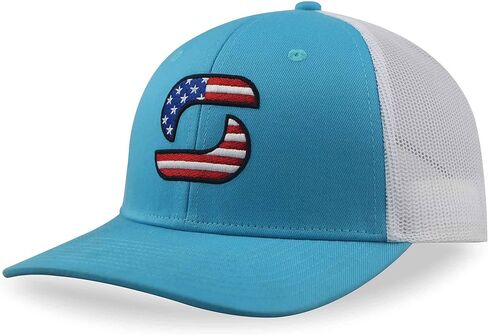 American Flag Trucker Hats for Men, Mesh Back Baseball Cap, Adjustable Fit Mens Snapback Hat for Outdoors Wear in Kuwait