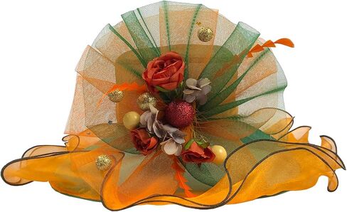 نساء عضو Kentucky Hat Fascinator Tea Party Derby Hat Feather Wedding Church Head Head Heat Hats Sun Hats in Kuwait