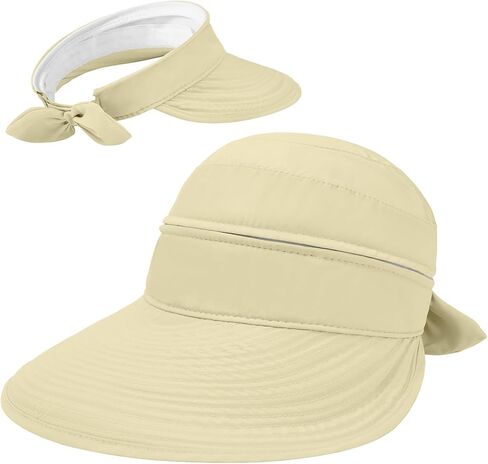 Durio Sun Hat for Women UV Protection Hats Wide Brim Sun Hats Ponytail for Summer Beach Tennis Golf Garden in Kuwait