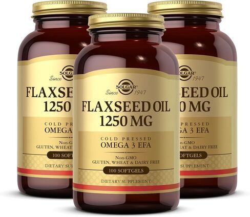 Flaxseed Oil 1250mg 100 SG 3-Pack in Saudi Arabia