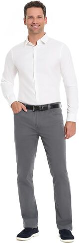 Arrow Men's Heritage Twill 5-Pocket Pant, Straight Leg Fit, Cotton Blend Fabric in Saudi Arabia