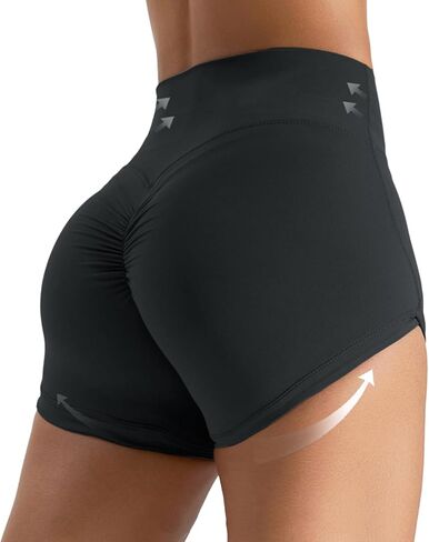 Womens Butterlift High Waist Scrunch Butt Biker Shorts 3 Inches No Front Seam Workout Yoga Gym Booty Shorts in Saudi Arabia