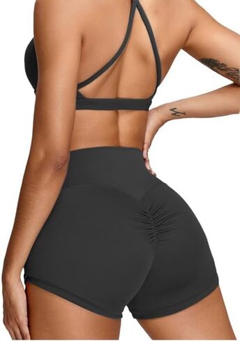 Womens Butterlift High Waist Scrunch Butt Biker Shorts 3 Inches No Front Seam Workout Yoga Gym Booty Shorts in Saudi Arabia