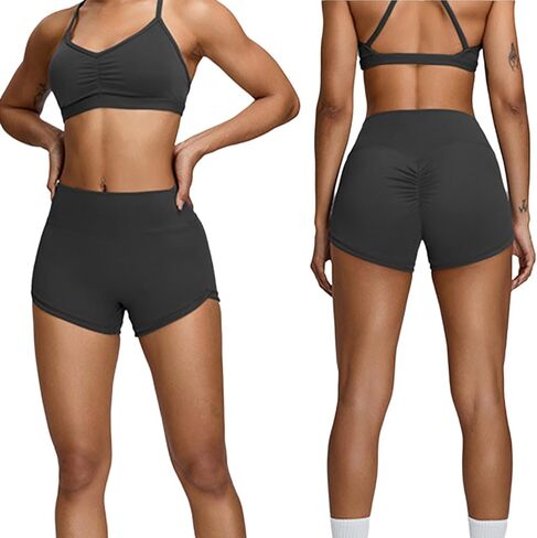 Womens Butterlift High Waist Scrunch Butt Biker Shorts 3 Inches No Front Seam Workout Yoga Gym Booty Shorts in Saudi Arabia