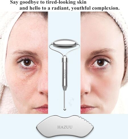 Stainless Steel Gua Sha Tool & Acupuncture Pen - Deep Tissue & Trigger Point Massage Therapy - Full Body Self-Massage Acupressure Bar in Saudi Arabia