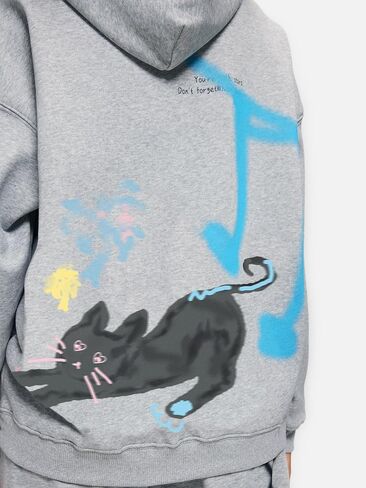 Aelfric Eden Womens Oversized Graphic Hoodies Cartoon Graffiti Print Hoodie Hooded Sweatshirt Unisex Long Sleeve Pullover in Saudi Arabia