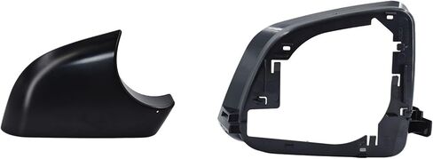 Fits For Tesla Model Y Right Passenger Side Wing Mirror Cover and Mirror Frame Set Rearview Lower Holder Tray Cap Housing 2021-2024(right side black) in Kuwait