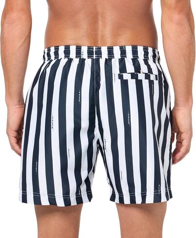 BOSS Men's Standard Horizontal Stripe Swim Trunks in Saudi Arabia