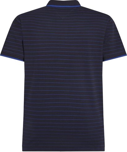 Tommy Hilfiger Men's Short Sleeve Casual Polo Shirts in Regular Fit with Stripe Designs in Saudi Arabia