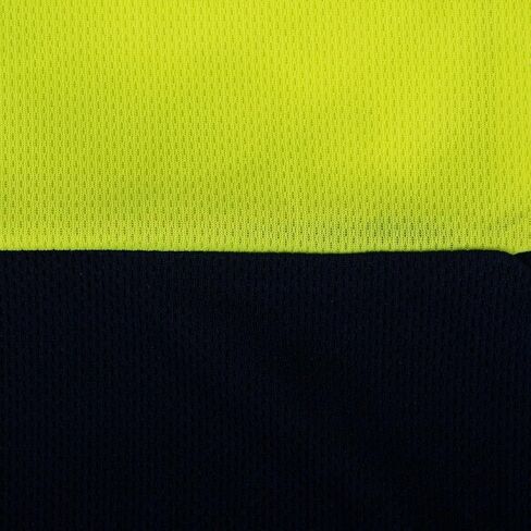 First Class Men's High Visibility Regular Fit Security and Plain Polo Shirt with Reflective Stripes Yellow/Lime ANSI in Saudi Arabia