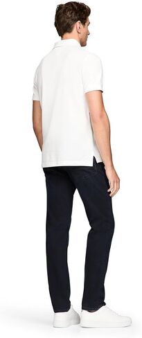 Tommy Hilfiger Men's Short Sleeve Casual Polo Shirts in Regular Fit with Stripe Designs in Saudi Arabia