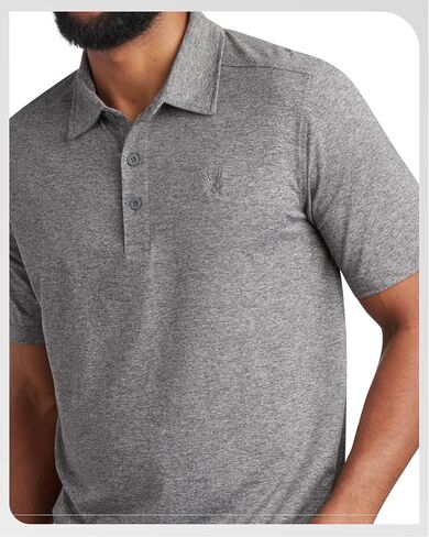 Spyder Mens Golf Polo Shirt - Super Soft Moisture Wicking Athletic Fit Performance Collared Golf Shirts for Men (Sizes: S-XL) in Saudi Arabia