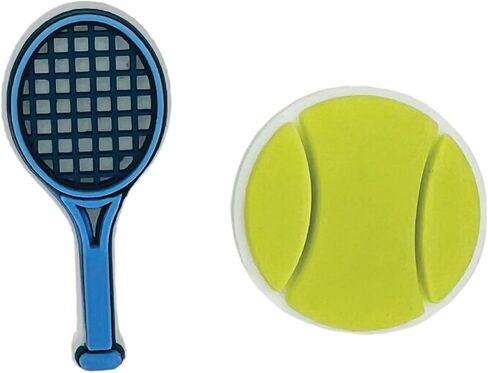 Tennis Pickleball Shoe Charms for Crocs – Fun Accessories Compatible with Crocs Shoes for Kids and Adults, Shoe Charms, 2-Pack, Unisex, Water Resistant, Cute Pickleball Gifts for Adults and Children in Saudi Arabia