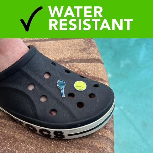 Tennis Pickleball Shoe Charms for Crocs – Fun Accessories Compatible with Crocs Shoes for Kids and Adults, Shoe Charms, 2-Pack, Unisex, Water Resistant, Cute Pickleball Gifts for Adults and Children in Saudi Arabia