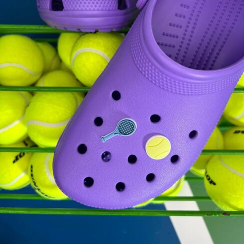 Tennis Pickleball Shoe Charms for Crocs – Fun Accessories Compatible with Crocs Shoes for Kids and Adults, Shoe Charms, 2-Pack, Unisex, Water Resistant, Cute Pickleball Gifts for Adults and Children in Saudi Arabia