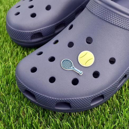 Tennis Pickleball Shoe Charms for Crocs – Fun Accessories Compatible with Crocs Shoes for Kids and Adults, Shoe Charms, 2-Pack, Unisex, Water Resistant, Cute Pickleball Gifts for Adults and Children in Saudi Arabia