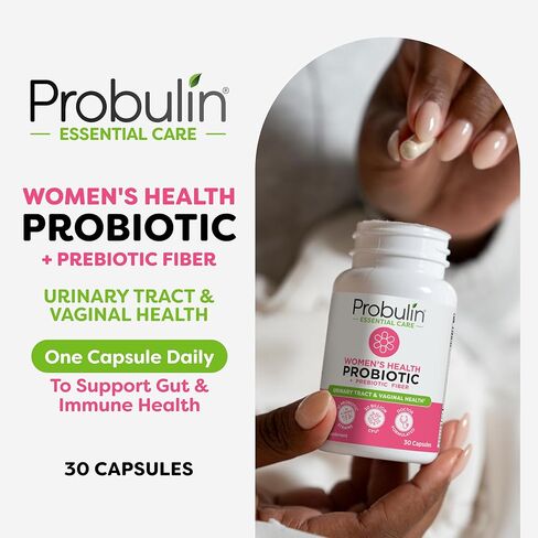 بروبيوتيك للمرأة ، كبسولات مكملات صحية مهبلية وأمعاء ومكملات من المناعة ، 20 مليار وحدة تقليدية ، 12 سلالة بروبيوتيك ، نباتي ، 30 زجاجة. in Kuwait