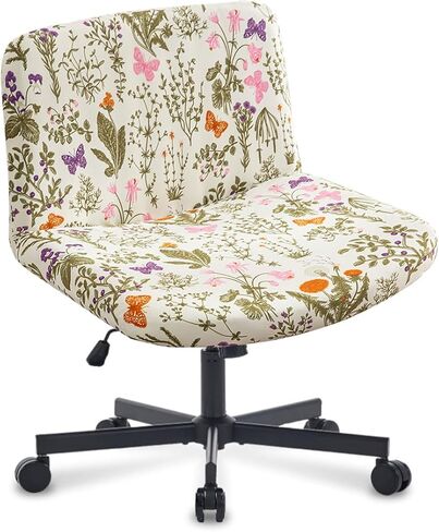 Levoberger archless Criss Cross Office Desk Chair Cover Slippercovers Printed Datile Desk Craf in Kuwait