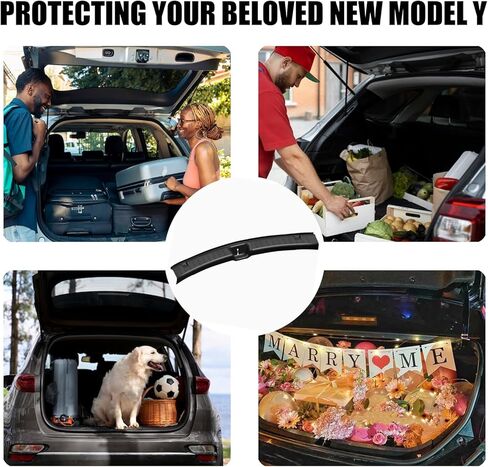 Rear Bumper Guard for New Tesla Model Y 2025 - Model Y Accessories Trunk Bumper Protector - TPE Material, Scratch Protection, Easy Installation, Compatible with New Model Y Juniper Accessories 2025 in Kuwait