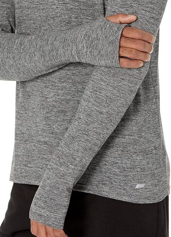 Amazon Essentials Men's Active Quick Dry Tech Stretch Longeved مقنعين قميصًا in Saudi Arabia