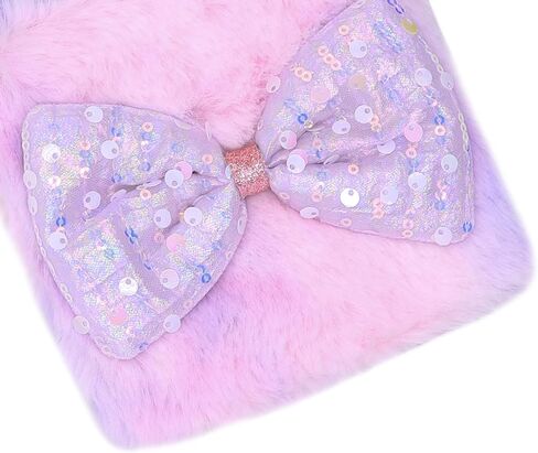 JASASCCEL Girls Kids Fluffy Fuzzy Unicorn Crossbody Purse Cute Animal Rainbow Tie Dye Plush Shoulder Bag Coin Purse in Saudi Arabia