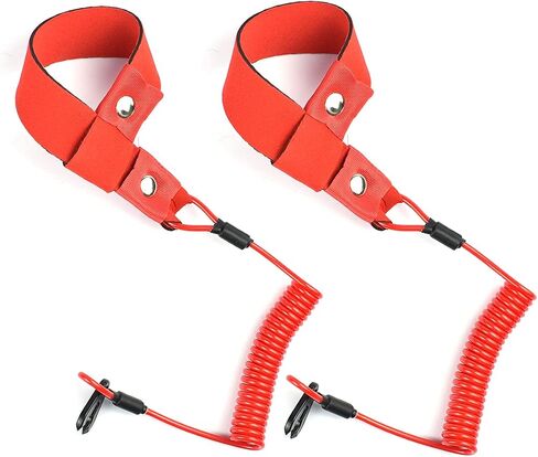 Boat Kill Switch Lanyard Compatible with Jet Ski Yamaha WaveRunner Replacement for EW2-68348-00-00 Kill Safety Lanyard with Wrist Strap 2Pcs in Saudi Arabia
