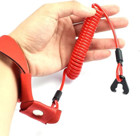 Boat Kill Switch Lanyard Compatible with Jet Ski Yamaha WaveRunner Replacement for EW2-68348-00-00 Kill Safety Lanyard with Wrist Strap 2Pcs in Saudi Arabia