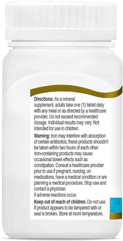 21st Century Slow Release Iron Tablets 60 ea (Pack of 3) - Packaging May Vary in Saudi Arabia