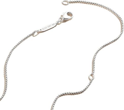 Alex and ANI Path of Symbols Adjustable Necklace for Women, Moon Pendant, Sterling Silver, 15 to 18 in in Saudi Arabia
