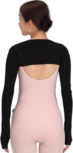 Ballet Shoulder Sleeves Arm Warmers One-Piece Long Sleeve Short Cardigan For Women in Saudi Arabia