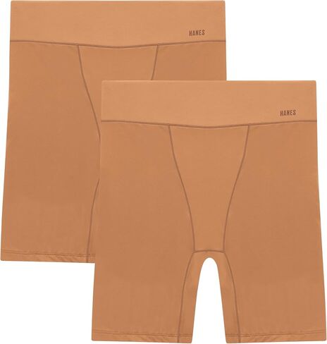 Hanes Women's Moves Underwear, Anti-Chafe Slip Shorts, Microfiber Slip Shorts for Women, 2-Pack in Saudi Arabia